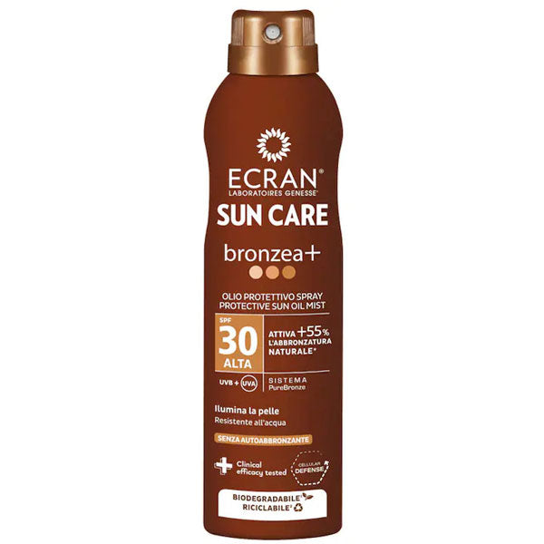 ECRAN SUN CARE BRONZEA+OLIO PROTETTIVO SPF30 SPRAY 250 ML - Tre Pi Profumerie