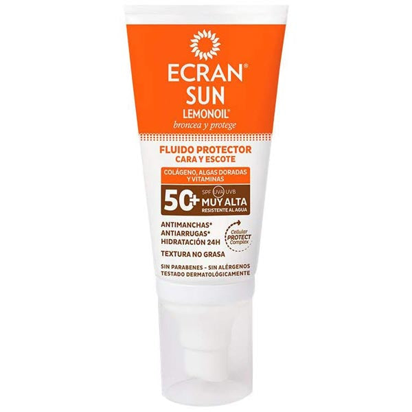 ECRAN SUN CARE FLUIDO PROTETTIVO SPF 50+ VISO ANTI-MACCHIA 50 ML - Tre Pi Profumerie