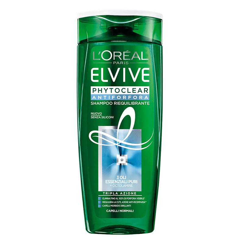 L'OREAL ELVIVE PHYTO SHAMPOO ANTI FORFORA CAPELLI NORMALI 400 ML - Tre Pi Profumerie