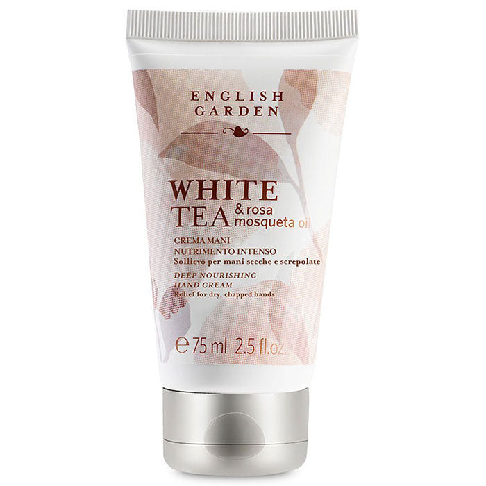 ENGLISH GARDEN WHITE TEA & ROSA MOSQUETA OIL CREMA MANI 75 ML - Tre Pi Profumerie