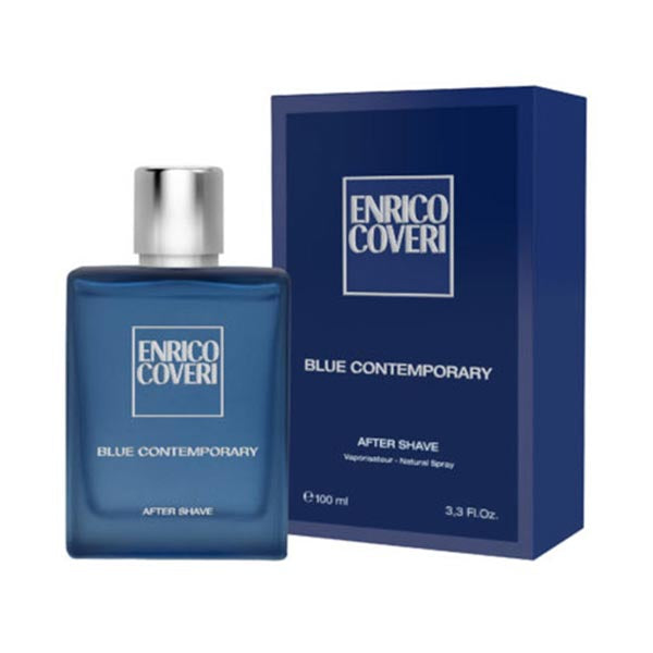ENRICO COVERI BLUE CONTEMPORARY POUR HOMME AFTER SHAVE 100 ML - Tre Pi Profumerie