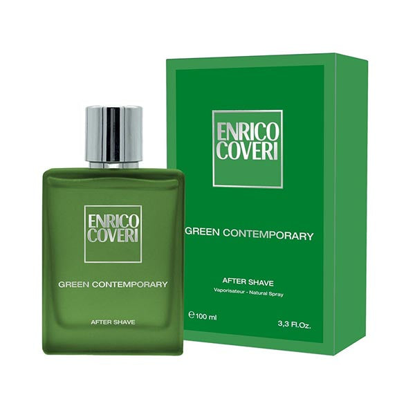 ENRICO COVERI GREEN CONTEMPORARY POUR HOMME AFTER SHAVE 100 ML - Tre Pi Profumerie