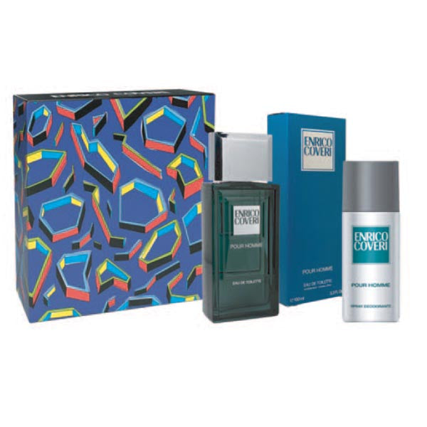 ENRICO COVERI POUR HOMME COFANETTO EDT 100 ML + DEODORANTE - Tre Pi Profumerie