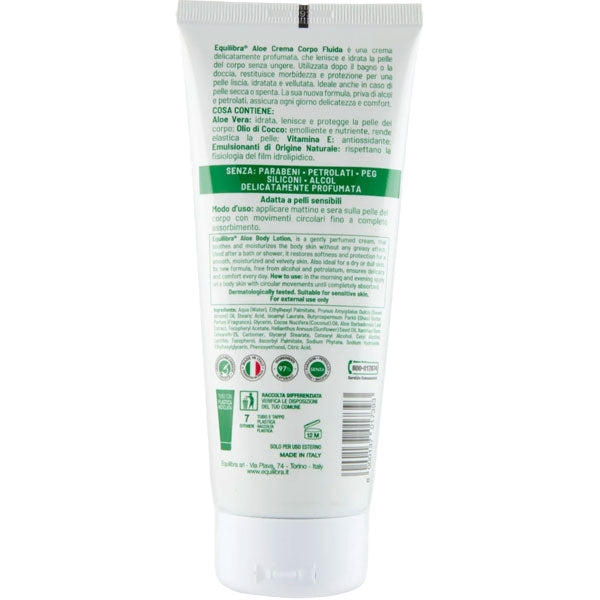 EQUILIBRA ALOE CREMA CORPO FLUIDA LENTIVA 200 ML - Tre Pi Profumerie