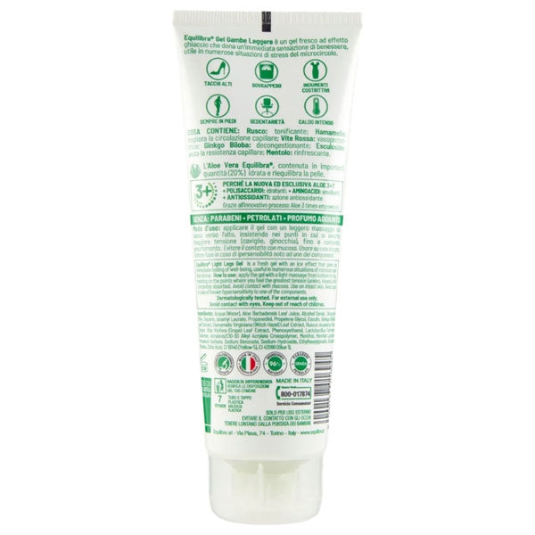 EQUILIBRA ALOE GEL GAMBE LEGGERE EFFETTO GHIACCIO 125 ML - Tre Pi Profumerie