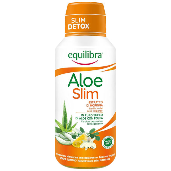 EQUILIBRA INTEGRATORE ALOE SLIM DETOX ESTRATTO DI MORINGA 500 ML - Tre Pi Profumerie