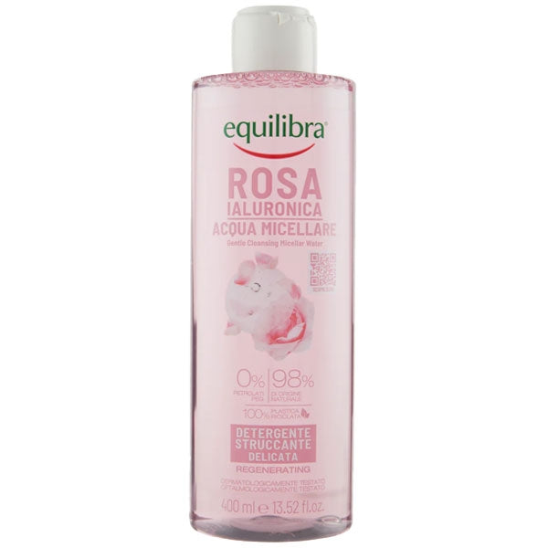EQUILIBRA ROSA IALURONICA ACQUA MICELLARE DELICATA 400 ML - Tre Pi Profumerie