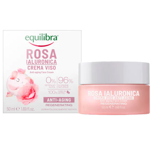 EQUILIBRA ROSA IALURONICA CREMA VISO ANTI-RUGHE 50 ML - Tre Pi Profumerie