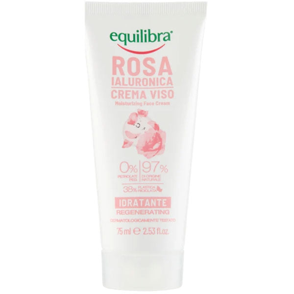 EQUILIBRA ROSA IALURONICA CREMA VISO IDRATANTE 75 ML - Tre Pi Profumerie