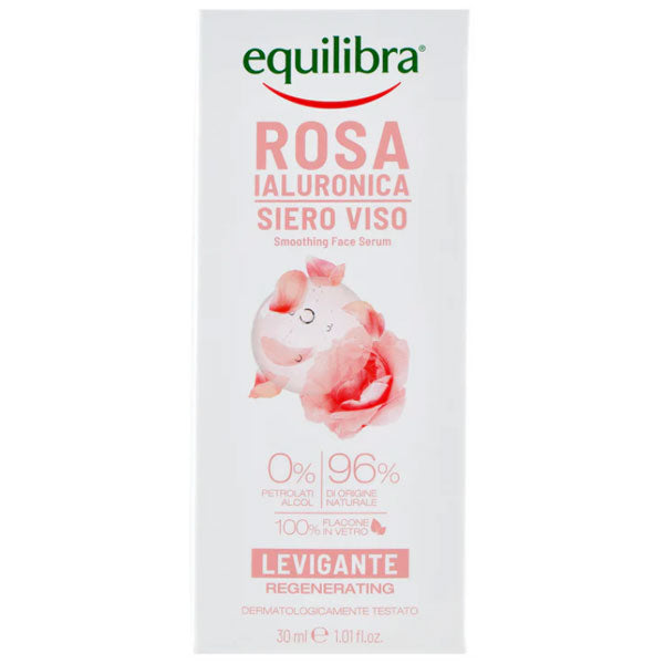 EQUILIBRA ROSA IALURONICA SIERO VISO LEVIGANTE 30 ML - Tre Pi Profumerie