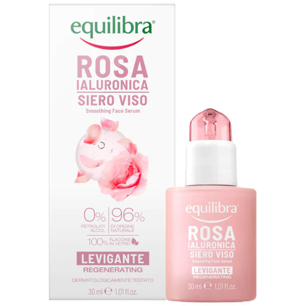 EQUILIBRA ROSA IALURONICA SIERO VISO LEVIGANTE 30 ML - Tre Pi Profumerie
