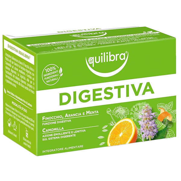EQUILIBRA TISANA DIGESTIVA FINOCCHIO ARANCIA 15 FILTRI - Tre Pi Profumerie