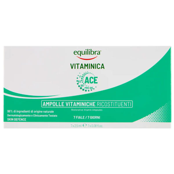 EQUILIBRA VITAMINICA AMPOLLE FIALE VISO 7 X 2.5 ML - Tre Pi Profumerie