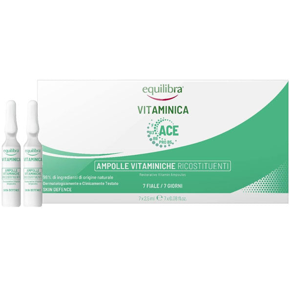 EQUILIBRA VITAMINICA AMPOLLE FIALE VISO 7 X 2.5 ML - Tre Pi Profumerie