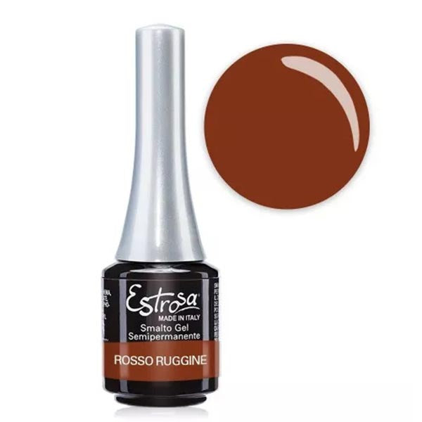 ESTROSA SMALTO GEL SEMIPERMANENTE ROSSO RUGINE 7876 7 ML - Tre Pi Profumerie