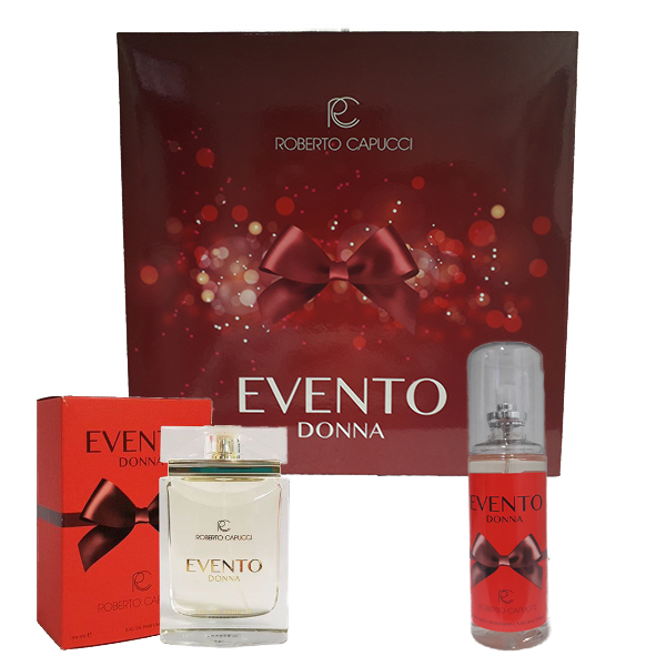 CAPUCCI EVENTO DONNA COFANETTO EDP 100 ML + DEODORANTE 120 ML - Tre Pi Profumerie