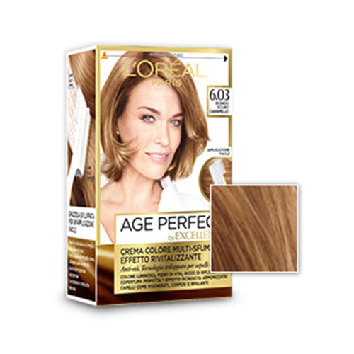 L'OREAL EXCELLENCE AGE PERFECT BIONDO SCURO CARAMELLO 6.03 - Tre Pi Profumerie