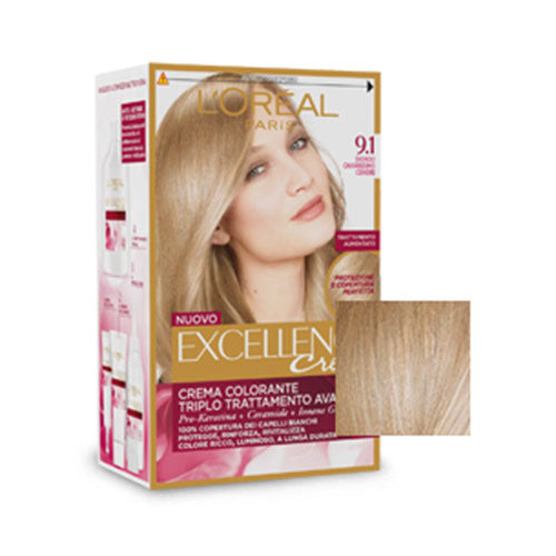 L'OREAL EXCELLENCE BIONDO CHIARISSIMO CENERE 9,1 - Tre Pi Profumerie