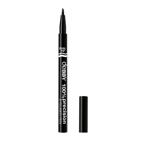 DEBBY 100% PRECISION EYELINER DUAL TIP 01 - Tre Pi Profumerie