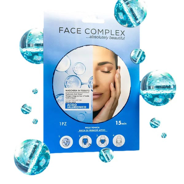 FACE COMPLEX MASCHERA IN TESSUTO ACIDO IALURONICO - Tre Pi Profumerie
