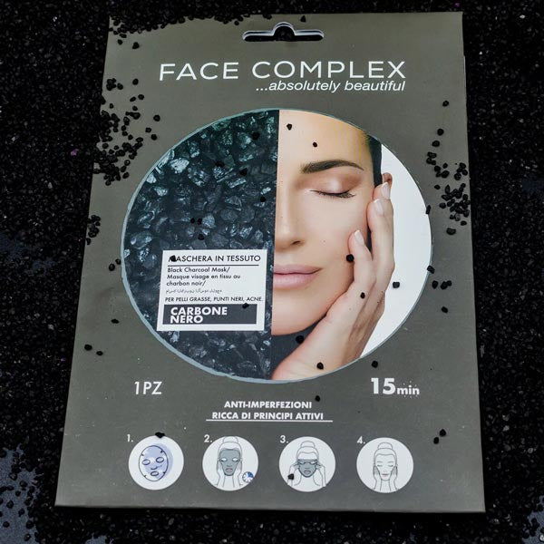 FACE COMPLEX MASCHERA IN TESSUTO CARBONE NERO - Tre Pi Profumerie