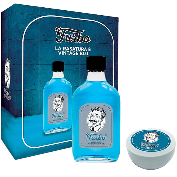 FURBO COFANETTO SAPONE DA RASATURA 100 ML + LOZIONE DOPOBARBA - Tre Pi Profumerie