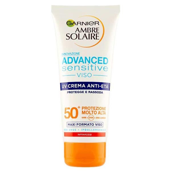 GARNIER AMBRE SOLAIRE ANTI AGE VISO IP50 100 M - Tre Pi Profumerie