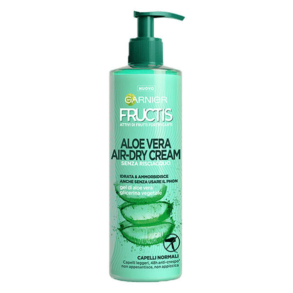 GARNIER FRUCTIS AIR DRYCREAM SENZA RISCIACQUO ALOE VERA 400 ML - Tre Pi Profumerie