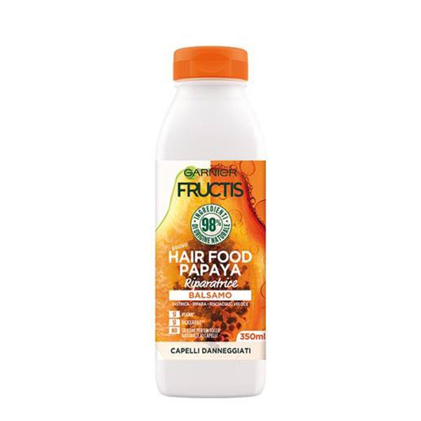 GARNIER FRUCTIS BALSAMOHAIR FOOD PAPAYA RIPARATRICE 350 ML - Tre Pi Profumerie
