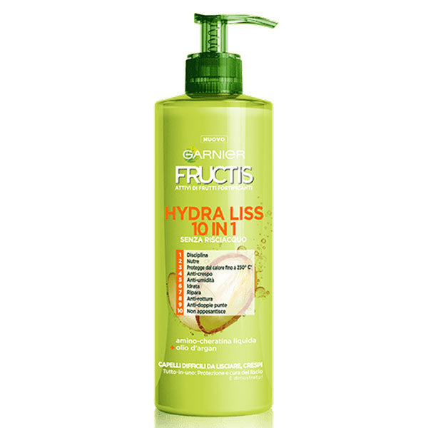GARNIER FRUCTIS HYDRA-LISS 10 IN 1 SENZA RISCIACQUO 400 ML - Tre Pi Profumerie