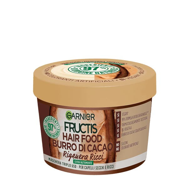 GARNIER FRUCTIS MASCHERA HAIR FOOD BURRO DI CACAO 390 ML - Tre Pi Profumerie