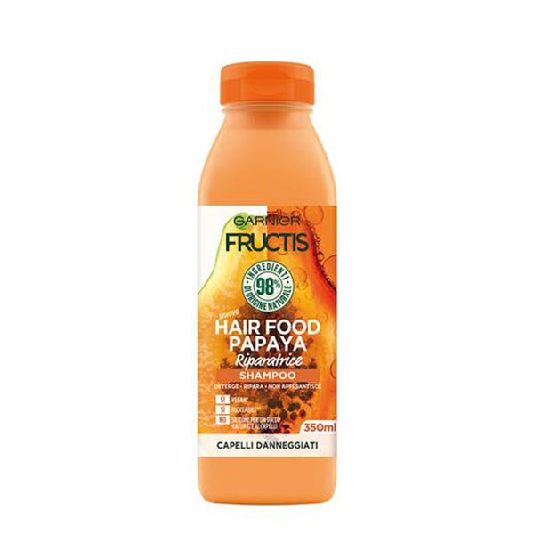 GARNIER FRUCTIS SHAMPOOHAIR FOOD PAPAYA RIPARATRICE 350 ML - Tre Pi Profumerie
