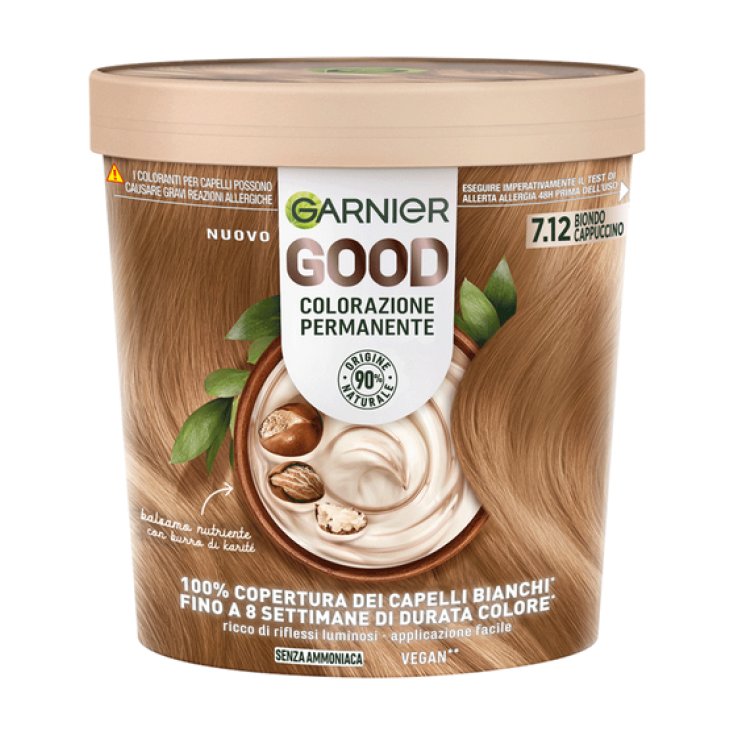 GARNIER GOOD COLORAZIONE PERMANENTE BIONDO CAPPUCCINO 7.12