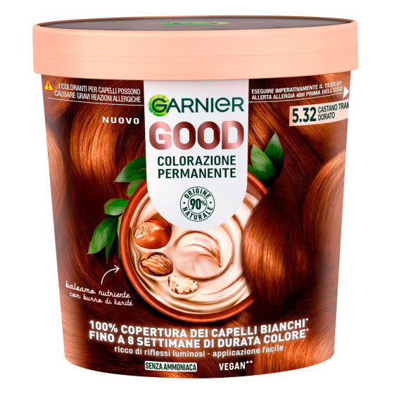 GARNIER GOOD COLORAZIONE PERMANENTE CASTANO TRAMONTO DORATO 5.32