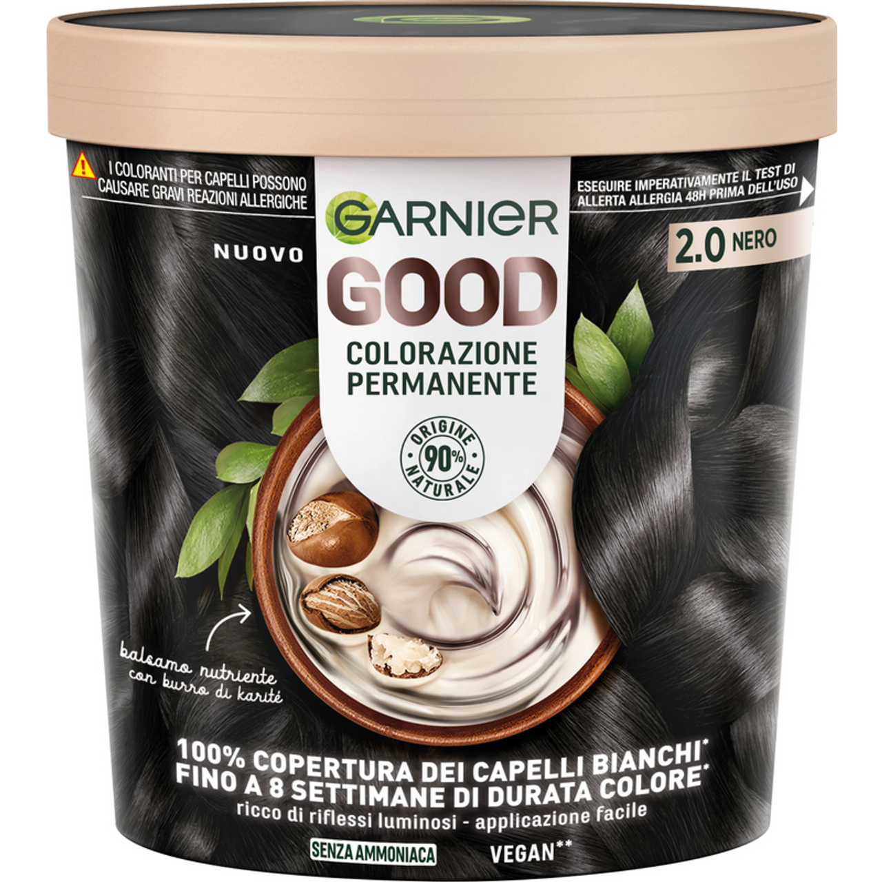 GARNIER GOOD COLORAZIONE PERMANENTE NERO 2.0