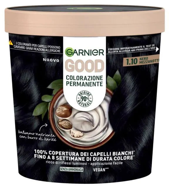 GARNIER GOOD COLORAZIONE PERMANENTE NERO MEZZANOTTE 1.10