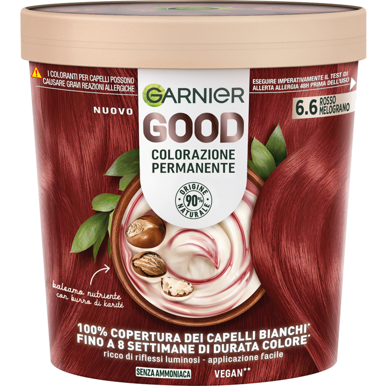 GARNIER GOOD COLORAZIONE PERMANENTE ROSSO MELOGRANO 6.6