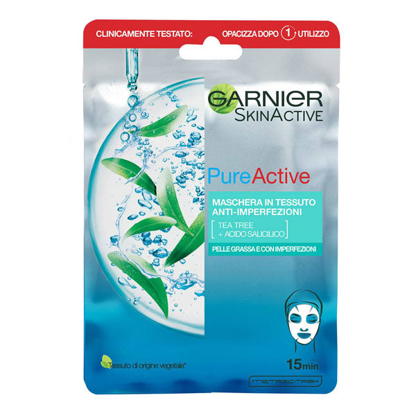 GARNIER SKIN ACTIVE MASCHERA IN TESSUTO PURE ACTIVE 23 G - Tre Pi Profumerie
