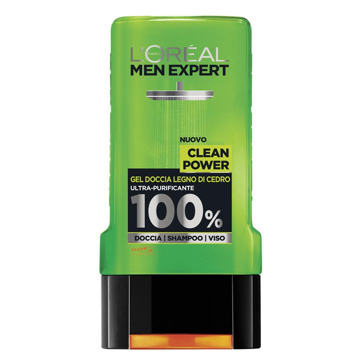 L'OREAL MEN EXPERT GEL DOCCIA CLEAN POWER 300 ML - Tre Pi Profumerie