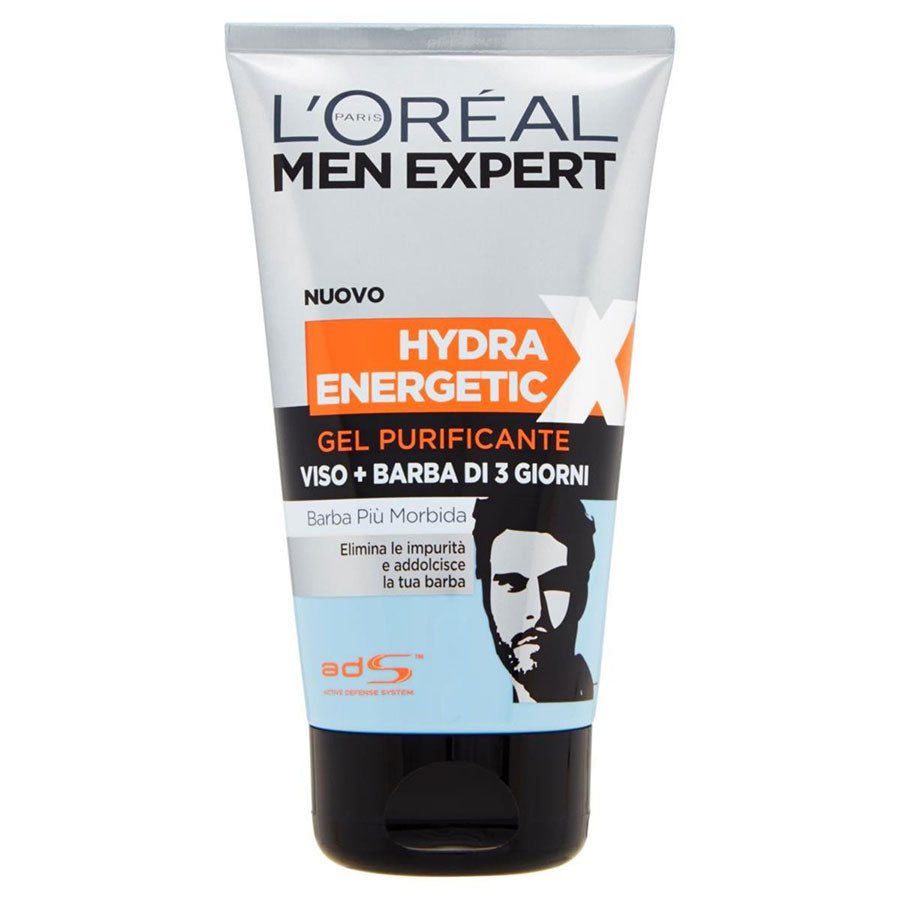 L'OREAL MEN EXPERT GEL PURIFICANTE HYDRA ENERGETIC 150 ML - Tre Pi Profumerie