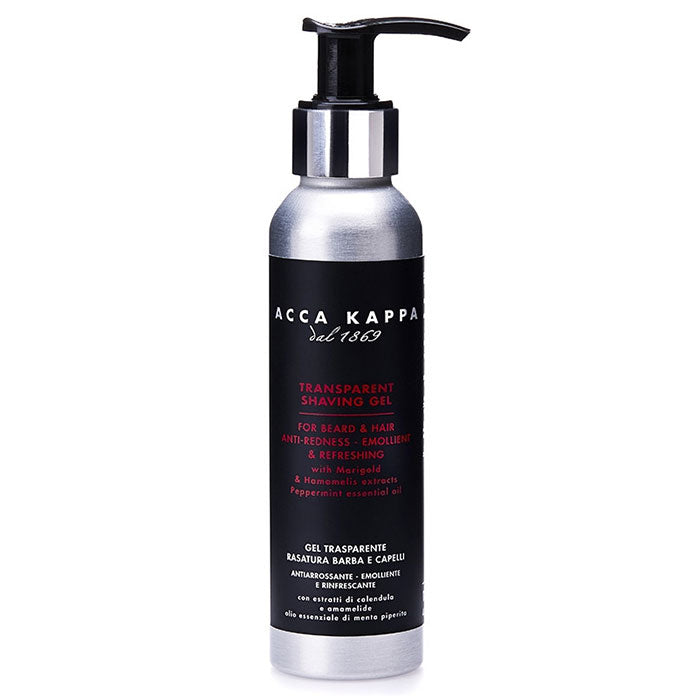 ACCA KAPPA GEL TRASPARENTE RASATURA PER BARBA E CAPELLI 125 ML - Tre Pi Profumerie