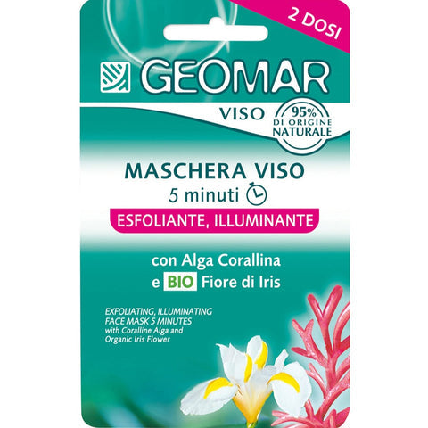 GEOMAR MASCHERA VISO ESFOLIANTE ILLUMINANTE 2X 7,5 ML