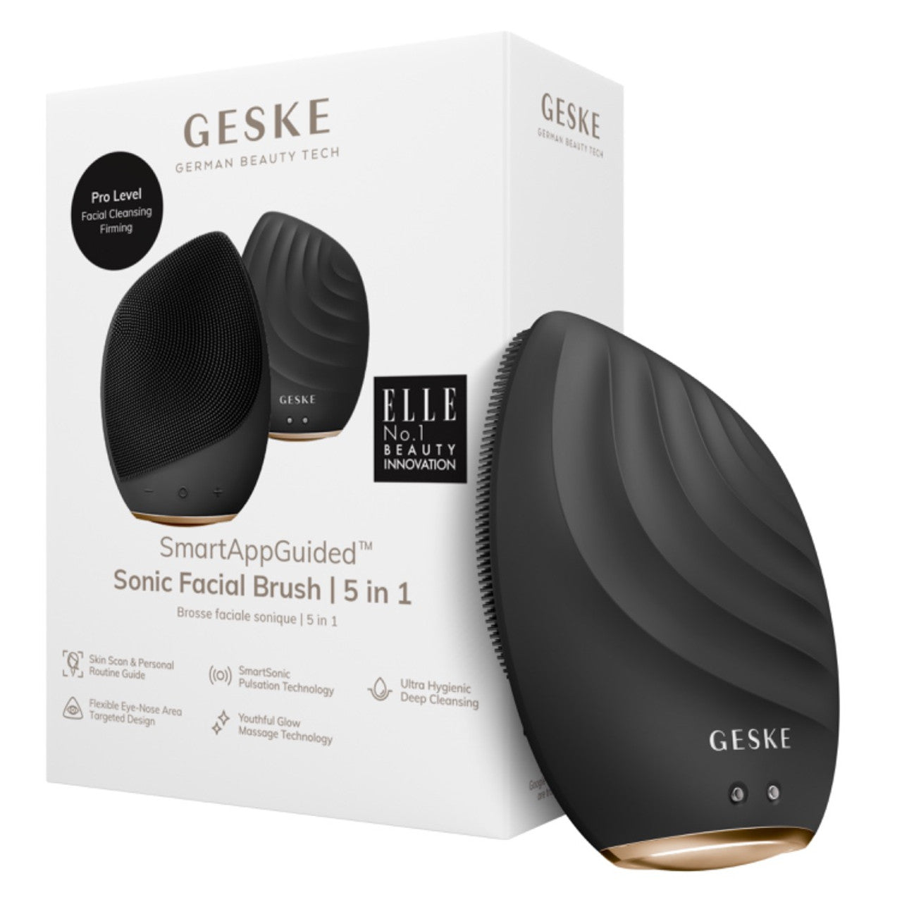 GESKE SONIC FACIAL BRUSH 5 IN 1 GRAY
