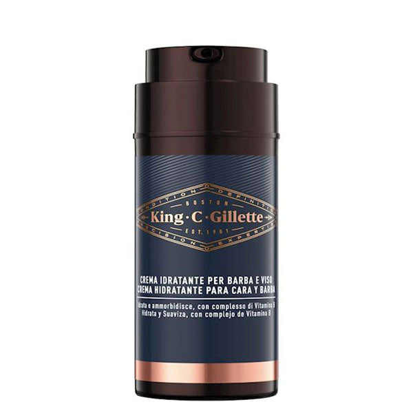 GILLETTE KING C. CREMA IDRATANTE PER BARBA E VISO 100 ML - Tre Pi Profumerie