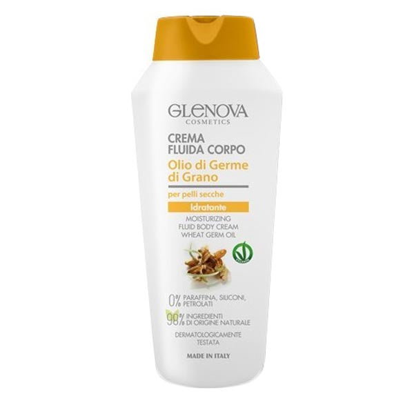 GLENOVA CREMA FLUIDA CORPO PELLI SECCHE GERME DI GRANO 300 ML - Tre Pi Profumerie