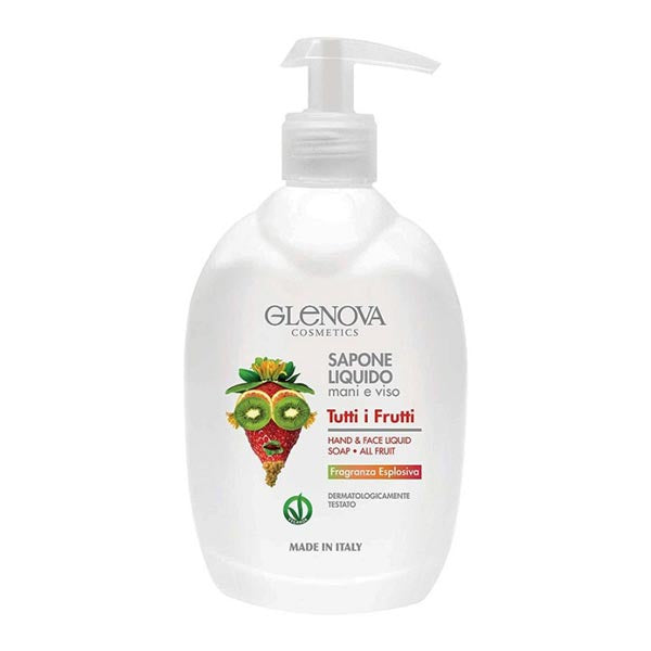 GLENOVA SAPONE LIQUIDO MANI E VISO TUTTI I FRUTTI 500 ML - Tre Pi Profumerie
