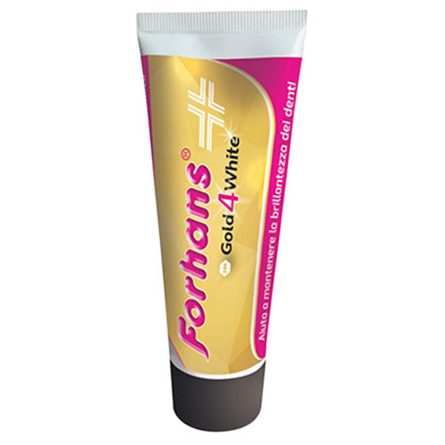 FORHANS DENTIFRICIO GOLD 4 WHITE 75 ML - Tre Pi Profumerie