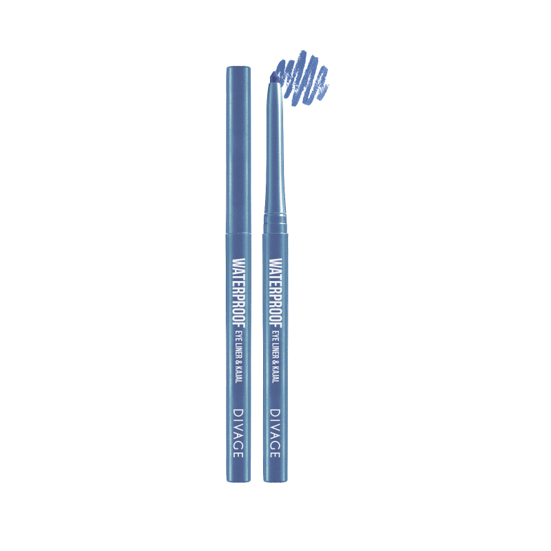 DIVAGE WATERPROOF EYELINER & KAJAL BLUE 03 - Tre Pi Profumerie