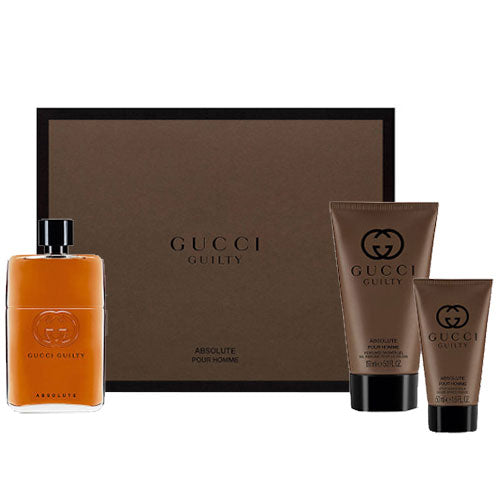 GUCCI GUILTY ABSOLUTE POUR HOMME COFANETTO EDP 90 + ASB 50 - Tre Pi Profumerie