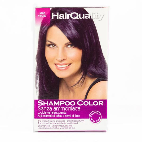 HAIR QUALITY SHAMPOO COLORORANTE CAPELLI NERO VIOLINO - Tre Pi Profumerie